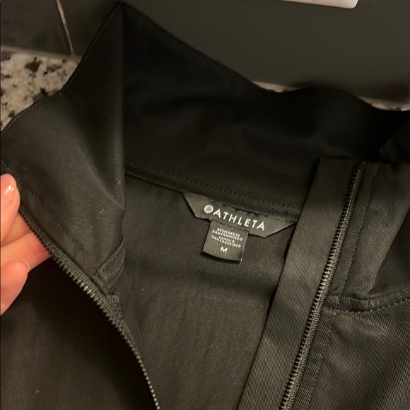 Athleta Black Half-Zip Women's Jacket - Picture 2 of 4